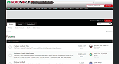 Desktop Screenshot of forums.rotoworld.com
