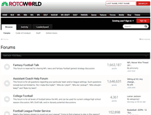 Tablet Screenshot of forums.rotoworld.com